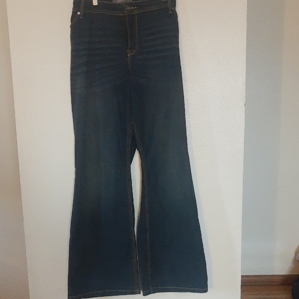 Torrid Blue Flare Wide Leg Denim Jeans